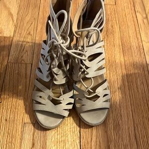 Rue 21 platform heels tan